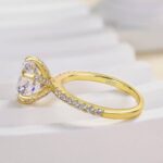 S925 Classic 6 Prong 3.0Ct/4.0Ct Round Cut Simulated Diamonds Engagement Ring Iin Sterling Silver - Image 15