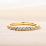 S925 Sterling Silver Classic Half Eternity Thin Women's Wedding Band - Image 4