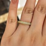 S925 Vintage 3 Row Design Round Cut Women's Wedding Band In Sterling Silver - Image 6