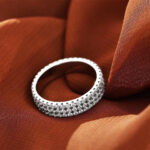 S925 Luxury Pave Eternity Wedding Band For Women - Image 3