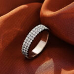 S925 Luxury Pave Eternity Wedding Band For Women - Image 2