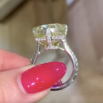 S925 Yellow Sapphire 6.0 Carat Cushion Cut Elegant Engagement Ring - Image 2