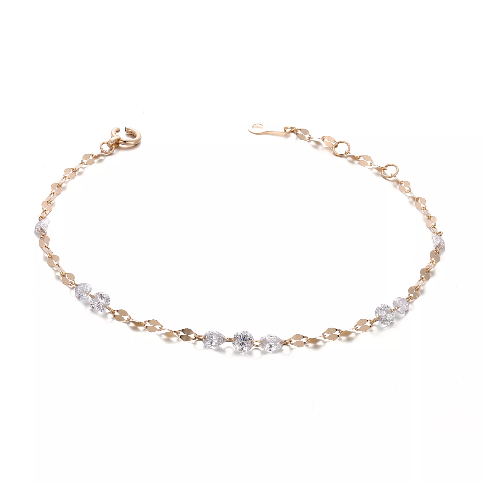 0.9ctw-Lab-Grown-Diamond-Lip-Chain-Bracelet-for-Women-5 0.9ctw Lab Grown Diamond Lip Chain Bracelet for Women - Image 1