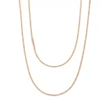 18K yellow Gold Plain Collar | Minimalist Contoured Comfort Chain - Image 6
