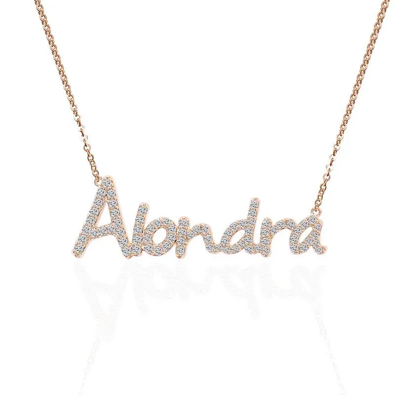 1-11-1 *Personalized 18-Inch Nameplate Necklace - Image 1