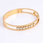 Fancy Shapes Moissanite Bangle Bracelet