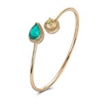 Dual Gemstone Bangle