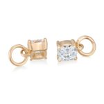 *Elegant Cushion Moissanite Drop Earrings - Image 2