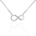 *Elegant Infinity Moissanite Necklace