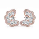 *Gorgeous Rose Gold Moissanite butterfly Earrings