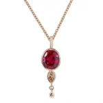 *Custom Cut and Pear Cut Gemstone Drop Pendant Charm (Pendant Only)
