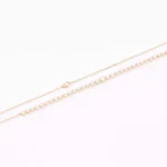 *18K Gold Round Moissanite Choker Necklace - Image 2