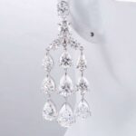*pear and marqiuse moissanite drop earrings - Image 3