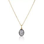Radiance Solitaire Pendant | Oval-Cut Lab Diamond in 18K Gold Gold (Pendant Only)