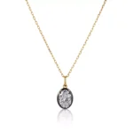 Radiance Solitaire Pendant | Oval-Cut Lab Diamond in 18K Gold Gold (Pendant Only)