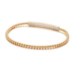 1.28ctw Lab Diamond Stretch Bead Bracelet for Daily Wear - Image 2