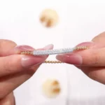 1.28ctw Lab Diamond Stretch Bead Bracelet for Daily Wear - Image 4