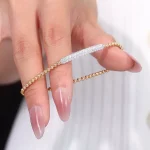 1.28ctw Lab Diamond Stretch Bead Bracelet for Daily Wear - Image 3