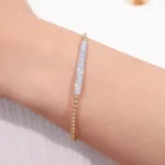 1.28ctw Lab Diamond Stretch Bead Bracelet for Daily Wear - Image 5