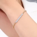 1.28ctw Lab Diamond Stretch Bead Bracelet for Daily Wear - Image 6