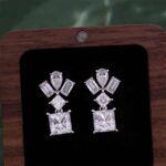 *Elegant White Gold Moissanite Stud Earrings - Image 4