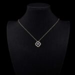 *16-Inch Luminous Clover Pendant Necklace with Halo - Image 9