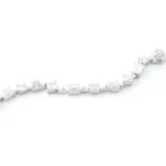 *Exquisite White Gold Moissanite Bracelet - Image 2