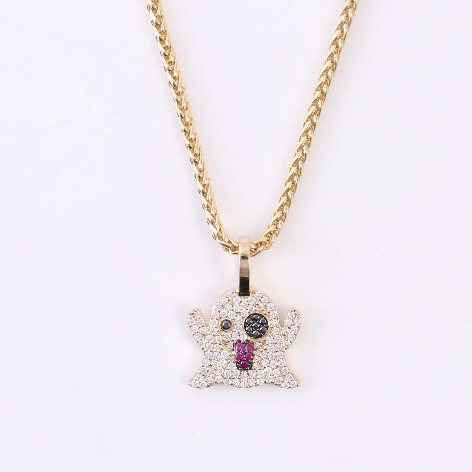 11-1-1 *Charming Moissanite Ghost Pendant – The Perfect Halloween Gift - Image 1