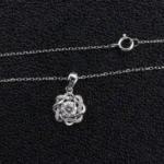 *Stunning 0.5 CT VVS Moissanite Twist Pendant Necklace for Elegant Style(pendant only) - Image 2