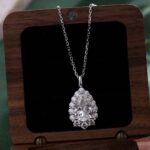 *3CT Moissanite Pear Cut Pendant Necklace - Image 7