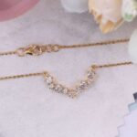 *Twinkling Stars: 18-Inch Curved Bar Necklace - Image 8