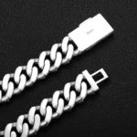 Special Offer:15mm Iced Out Moissanite Cuban Link Chain | reverse-set center row | 925 Sterling Silver - Image 9