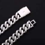 Special Offer:18mm Iced Out Cuban Chain | Center Stones  | 925 Sterling Silver - Image 9