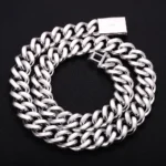 Special Offer:18mm Iced Out Cuban Chain | Center Stones  | 925 Sterling Silver - Image 10