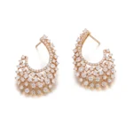 Pavé Lab Diamond Statement Drop Earrings in 18k Yellow Gold(Earring backs not included) - Image 2