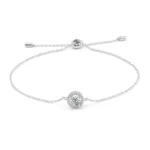 *Moissanite Halo Bracelet 0.5CT 18K White Gold - Image 2
