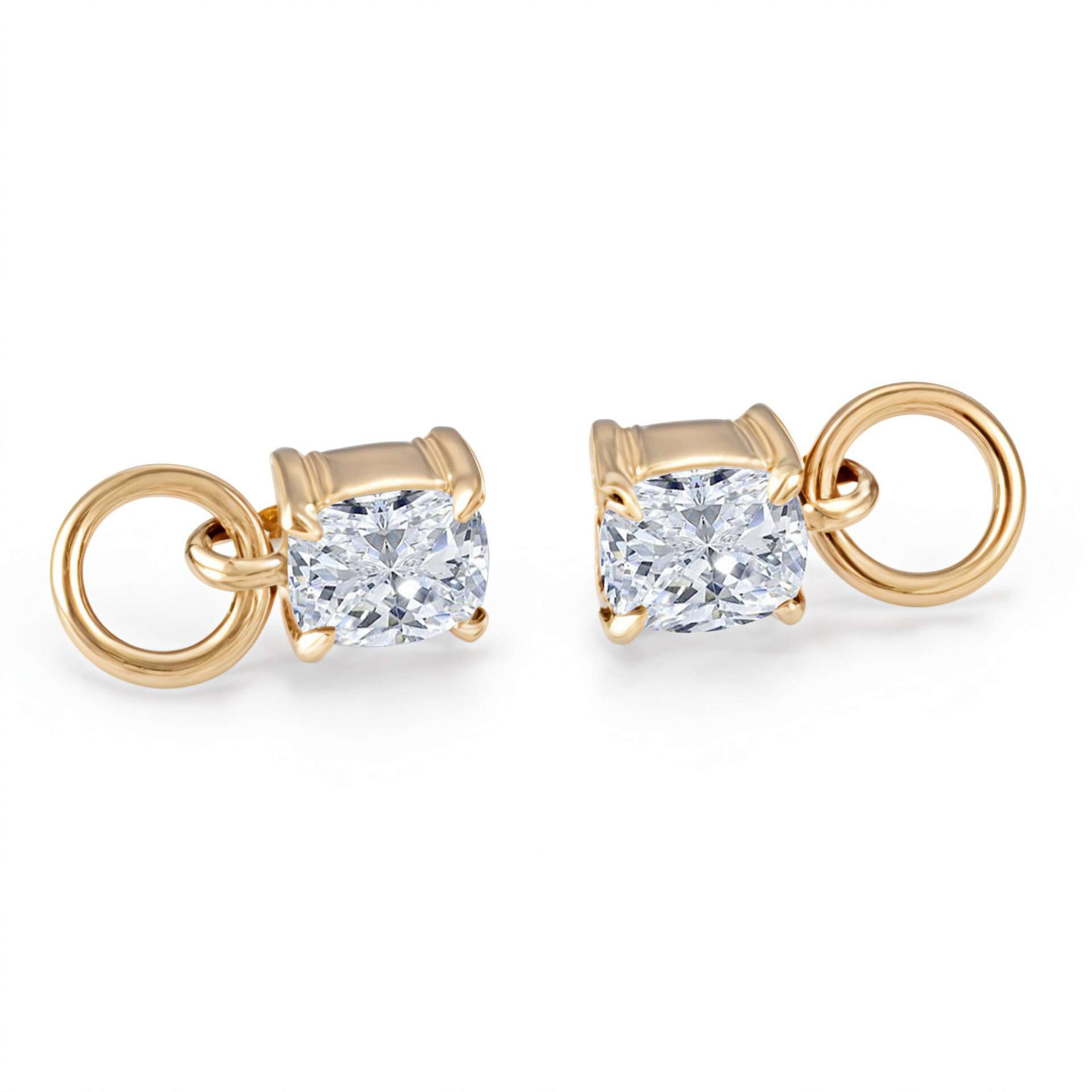 2-17-scaled-1 *Elegant Cushion Moissanite Drop Earrings - Image 1