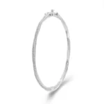 *Spiral Pave moissanite Bangle - Image 2