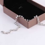 *Exquisite Multiple stone cuts White Gold Moissanite Bracelet - Image 4