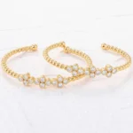 *3MM-12PCS Bujukan Bead Cuff Bracelet - Image 2