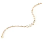 *7 inches Elegant Pear Moissanite and Round Cut Bracelet - Image 2