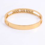 *Bezel Set Fancy Shapes Moissanite Bangle Bracelet - Image 4