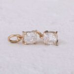 *Elegant Cushion Moissanite Drop Earrings - Image 3