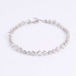 *Exquisite Multiple stone cuts White Gold Moissanite Bracelet - Image 2