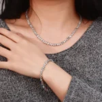 *Mix-Shaped Moissanite Bracelet Multi-Cut Geometric Tennis Style - Image 2