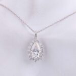 *3CT Moissanite Pear Cut Pendant Necklace - Image 3