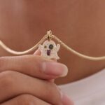 *Charming Moissanite Ghost Pendant  – The Perfect Halloween Gift - Image 4
