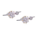 *Exquisite Cushion Cut Moissanite Hoop Earrings