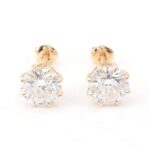 *Breathtaking Yellow Gold Stud Earrings