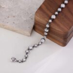 Graduated Round Cut Moissanite Design Tennis Bracelet - Image 5